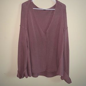 Free People La Brea V Neck Sweater